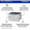 Brother HL-L3220CDW Desktop Wireless Laser Printer - Color, BRTHLL3220CDW