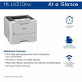 Brother HL-L6210DW Desktop Wireless Laser Printer - Monochrome, BRTHLL6210DW