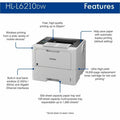 Brother HL-L6210DW Desktop Wireless Laser Printer - Monochrome, BRTHLL6210DW