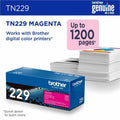 Brother Original Standard Yield Laser Toner Cartridge - Magenta -, BRTTN229M