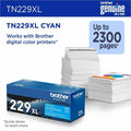 Brother Original High Yield Laser Toner Cartridge - Cyan -, BRTTN229XLC
