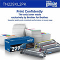 Brother Original High Yield Laser Toner Cartridge - Twin-pack - Black - 2 / Pack, BRTTN229XL2PK