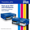 Brother Original High Yield Laser Toner Cartridge - Twin-pack - Black - 2 / Pack, BRTTN229XL2PK