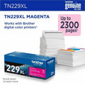 Brother Original High Yield Laser Toner Cartridge - Magenta -, BRTTN229XLM