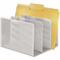 Artistic Urban Coll. Punched Metal File Sorter, White, AOPART20009WH