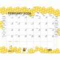 House of Doolittle Recycled Monthly Desk Pad Academic Calendar Honeycomb 22 x 17 Inches, Yellow, HOD1565