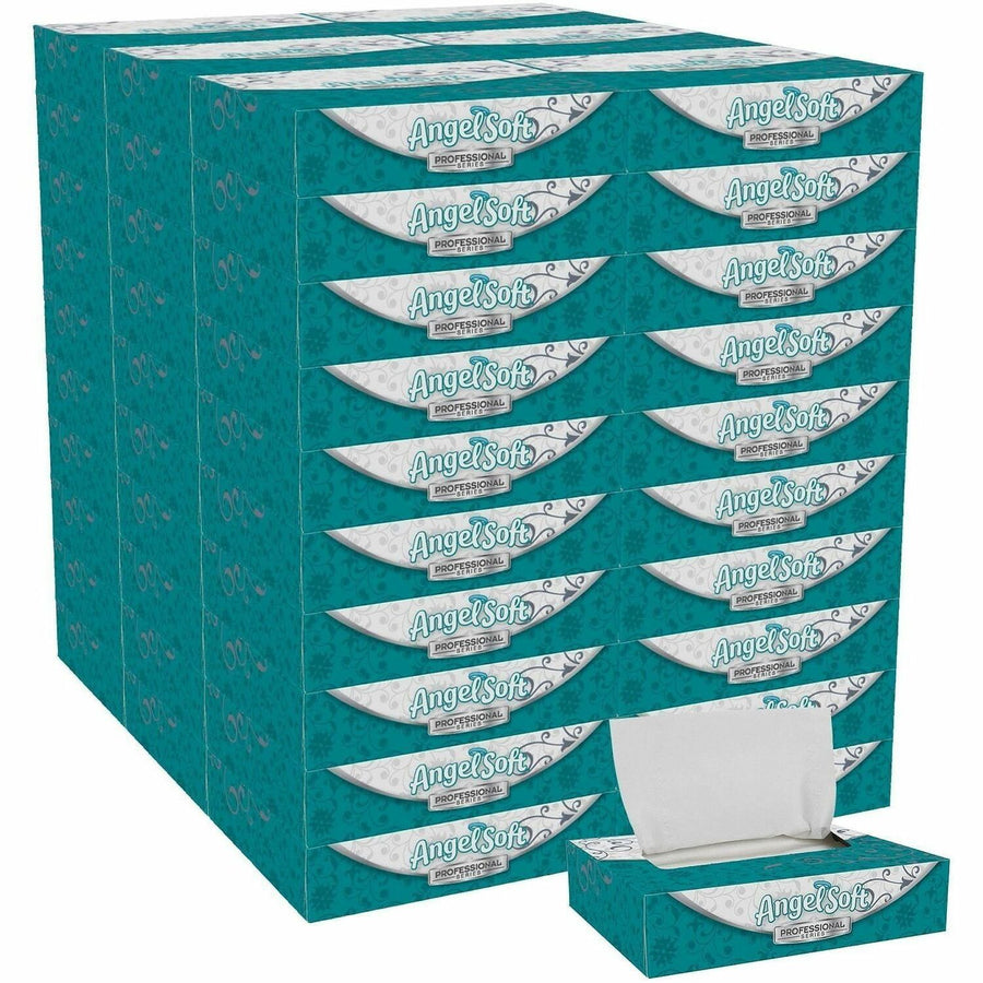 Angel Soft Professional Series Ultra Facial Tissue, White, Fiber, 60 / Carton, GPC48550