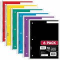 ACCO Mead Notebook, 7 1/2" x 10 1/2", 6 / Pack, MEA73063