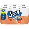 Kimberly-Clark Scott ComfortPlus Toilet Paper, White, 4 / Carton, KCC47618