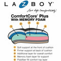 La-Z-Boy ComfortCore Chair, Black, LZB48963A