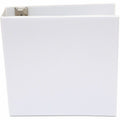 Universal Economy Round Ring View Binder, 3 Rings, 3" Capacity, 11 x 8.5, White, UNV20992