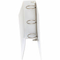 Universal Economy Round Ring View Binder, 3 Rings, 3" Capacity, 11 x 8.5, White, UNV20992