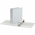 Universal Economy Round Ring View Binder, 3 Rings, 3" Capacity, 11 x 8.5, White, UNV20992