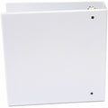 Universal Economy Round Ring View Binder, 3 Rings, 3" Capacity, 11 x 8.5, White, UNV20992