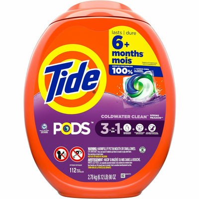 Procter & Gamble Tide Pods Laundry Detergent, Orange, 112 / Pack, PGC03250