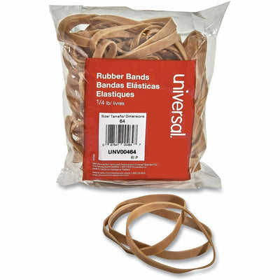 Universal Standard Rubber Bands, Beige, 80 / Pack, UNV00464