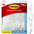 3M Command Clear Hanging Hooks Variety Pack, Assorted, MMM17232ES