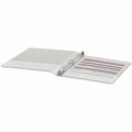 Universal Economy Round Ring View Binder, 3 Rings, 0.5" Capacity, 11 x 8.5, White, UNV20952