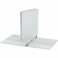 Universal Economy Round Ring View Binder, 3 Rings, 0.5" Capacity, 11 x 8.5, White, UNV20952