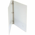 Universal Economy Round Ring View Binder, 3 Rings, 0.5" Capacity, 11 x 8.5, White, UNV20952