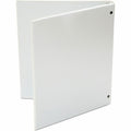 Universal Economy Round Ring View Binder, 3 Rings, 0.5" Capacity, 11 x 8.5, White, UNV20952