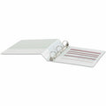 Universal Economy Round Ring View Binder, 3 Rings, 1.5" Capacity, 11 x 8.5, White, UNV20972