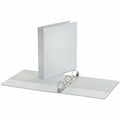 Universal Economy Round Ring View Binder, 3 Rings, 1.5" Capacity, 11 x 8.5, White, UNV20972