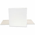 Universal Economy Round Ring View Binder, 3 Rings, 1.5" Capacity, 11 x 8.5, White, UNV20972