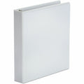 Universal Economy Round Ring View Binder, 3 Rings, 1.5" Capacity, 11 x 8.5, White, UNV20972