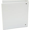 Universal Economy Round Ring View Binder, 3 Rings, 1.5" Capacity, 11 x 8.5, White, UNV20972