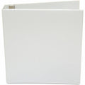 Universal Economy Round Ring View Binder, 3 Rings, 1.5" Capacity, 11 x 8.5, White, UNV20972