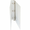 Universal Economy Round Ring View Binder, 3 Rings, 1.5" Capacity, 11 x 8.5, White, UNV20972