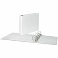Universal Slant D-Ring View Binder, 3 Rings, 3" Capacity, 11 x 8.5, White, UNV20748