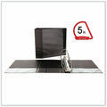 Universal Slant D-Ring View Binder, 3 Rings, 5" Capacity, 11 x 8.5, Black, UNV20998