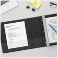 Universal Slant D-Ring View Binder, 3 Rings, 5" Capacity, 11 x 8.5, Black, UNV20998
