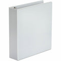 Universal Economy Round Ring View Binder, 3 Rings, 2" Capacity, 11 x 8.5, White, UNV20982