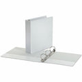 Universal Economy Round Ring View Binder, 3 Rings, 2" Capacity, 11 x 8.5, White, UNV20982