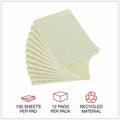 Universal Note Pad, Yellow, 12 / Pack, UNV28073