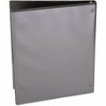 Universal Economy Round Ring View Binder, 3 Rings, 0.5" Capacity, 11 x 8.5, Black, UNV20951