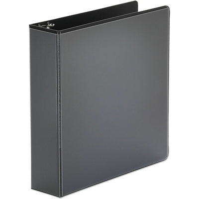 Universal Economy Round Ring View Binder, 3 Rings, 2" Capacity, 11 x 8.5, Black, UNV20981