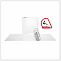 Universal Slant D-Ring View Binder, 3 Rings, 4" Capacity, 11 x 8.5, White, UNV20994