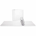 Universal Slant D-Ring View Binder, 3 Rings, 4" Capacity, 11 x 8.5, White, UNV20994