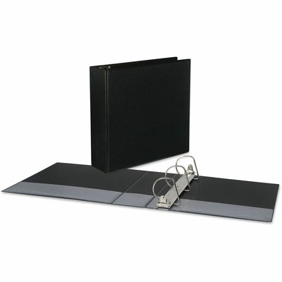 Universal Slant D-Ring View Binder, 3 Rings, 3" Capacity, 11 x 8.5, Black, UNV20747