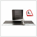 Universal Slant D-Ring View Binder, 3 Rings, 4" Capacity, 11 x 8.5, Black, UNV20995