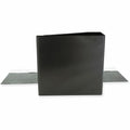 Universal Slant D-Ring View Binder, 3 Rings, 4" Capacity, 11 x 8.5, Black, UNV20995