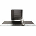 Universal Slant D-Ring View Binder, 3 Rings, 4" Capacity, 11 x 8.5, Black, UNV20995