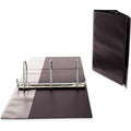 Universal Slant D-Ring View Binder, 3 Rings, 4" Capacity, 11 x 8.5, Black, UNV20995