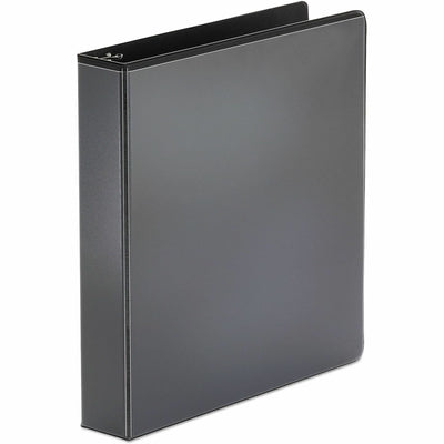Universal Economy Round Ring View Binder, 3 Rings, 1.5" Capacity, 11 x 8.5, Black, UNV20971