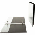 Universal Economy Round Ring View Binder, 3 Rings, 1.5" Capacity, 11 x 8.5, Black, UNV20971