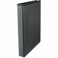 Universal Economy Round Ring View Binder, 3 Rings, 1" Capacity, 11 x 8.5, Black, UNV20961